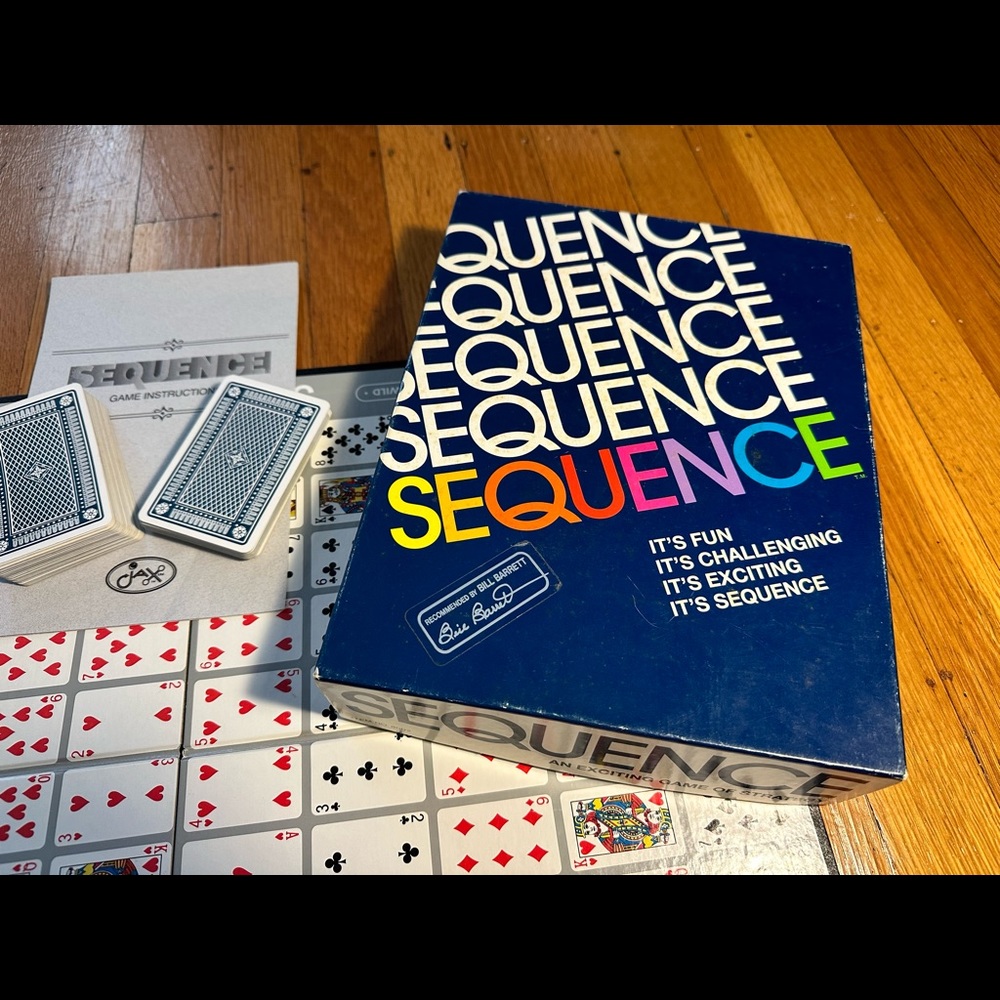 “Sequence” board game (complete) 1992 by Jax - A game of strategy